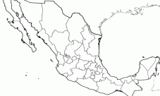 Mapa de México sin nombres