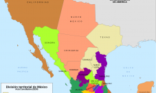 Mapa de México después de la independencia