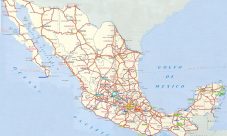 Mapa de carreteras de México