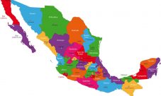 Mapa de México con capitales