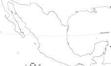 Mapa mudo de México