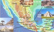 Mapa turístico de México